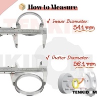 Anéis Centralizadores de Cubo 56.1mm para 54.1mm - Liga de Alumínio Premium (4 Peças) - imagem 4