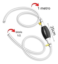 Bomba de Sucção Manual com Mangueira e Abraçadeira - Kit Completo 5 Peças - imagem 4