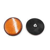 Refletores para Motocicleta 15 Peças - 55mm Laranja e Preto - Segurança e Visibilidade - imagem 3