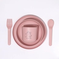 Kit Alimentação Infantil RPet 5 Peças Lia - Seguro, Sustentável e Prático para Bebês 12m+ - imagem 1