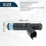 Injetores de Combustível Flow Matched para Jeep Cherokee 4.0L (Kit 6 Peças) - Peça OE 04854181 - imagem 3