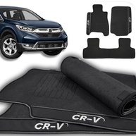 Jogo de Tapetes Automotivos Emborrachados Premium para Honda CR-V (2012-2018) - 3 Peças - imagem 2