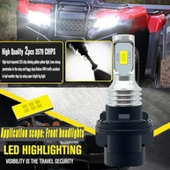 2 peças HP5 lâmpada branca, 5730SMD chips 34901-HP5-601 34901-HN5-M40 lâmpadas LED Hi-Lo feixe para ATV UTV. - imagem 5