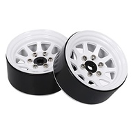 Rodas de Metal 54mm Brancas para Carros RC 1/10 On-Road e Drift (2 Peças) - imagem 2