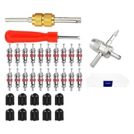 Kit Completo 33 Peças QccHieUs: Remoção e Instalação de Núcleo de Válvula de Pneu para Carros, Motos e Bicicletas - imagem 1