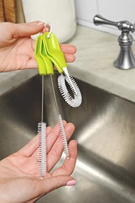 Conjunto de Pincéis de Limpeza Little Sipper Full Circle - 4 Peças para Garrafas e Canudos - imagem 4