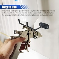 Suporte de Pistola de Pulverização por Gravidade - 3 Peças, Ferro Resistente, Design Antigotejamento - imagem 5