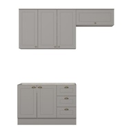 Cozinha Compacta 3 Peças 100% MDF Americana Cinza – Moderna, Resistente e com Amortecedores - imagem 4