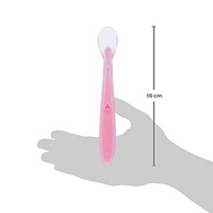 Kit Colher de Silicone BUBA para Bebês - 2 Peças Rosa/Lilás | Segura, Macia e Ideal para Introdução Alimentar - imagem 3