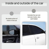 Proteção Solar Universal para Janela de Carro: Kit 4 Peças com Rede Anti-UV e Respirável - imagem 3