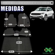 Tapete Borracha T-Cross 2019-2023: Kit Completo 4 Peças (Traseiro Inteiriço + Porta-malas) - imagem 4