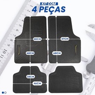 Tapete Borracha Universal 4 Peças: Proteção Total e Limpeza Fácil para Seu Carro - imagem 3
