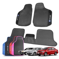 Tapete Automotivo Voyage G1 a G8 Rosa 3 Peças Borracha e Carpete Personalizado - imagem 1