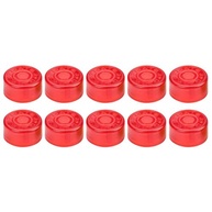 Kit 10 Botões Protetores Plástico Vermelho para Footswitch de Pedais - imagem 2