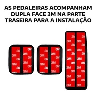 Pedaleira Esportiva em Aço Inox para Renault Kwid Manual - Design Premium - imagem 4