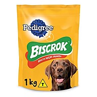 Pedigree Biscrok 1kg: Saúde e Sabor para Cães Grandes - imagem 1