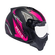 Capacete Peels Mirage Living Preto Fosco Rosa: Estilo e Segurança para Sua Moto - imagem 1