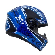 Capacete Peels Spike 2 STK Azul Metalizado Brilhante: Segurança e Estilo para Sua Pilotagem - imagem 2
