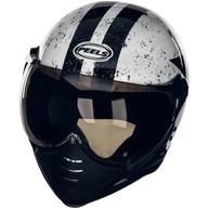 Capacete Aberto Moto Peels F-21 Old Tank Branco/Preto - Estilo e Segurança para Sua Pilotagem - imagem 2