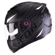 Capacete Peels Icon Fast Preto Fosco com Branco: Segurança e Estilo para Sua Moto - imagem 1