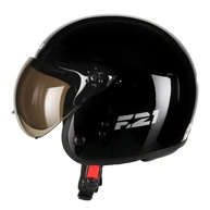 Capacete Aberto Peels F-21 Classic Preto/Grafite - Estilo e Segurança para Sua Moto - imagem 3