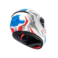 Capacete Peels U-RB2 Ocean Escamoteável: Segurança e Estilo Azul e Branco Brilhante - imagem 3