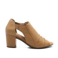 Peep Boot Zatta: Conforto e Estilo em Couro - imagem 1