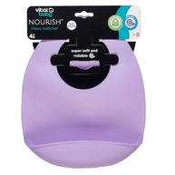 Vital Baby Nourish Babador de Silicone com pega migalhas, 1 unid (Roxo - Fizz) - imagem 3