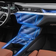 Película Protetora TPU para Painel Central Audi e-tron 45 55 2020-2023 - Fosco/Transparente Anti-arranhões - imagem 1
