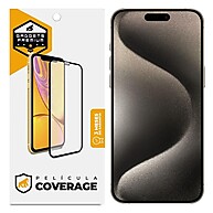 Película 5D Pro Preta para iPhone 15 Pro Max – Proteção Real - imagem 1