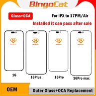 Película de Vidro + Cola OCA: iPhone 12-17 - imagem 1