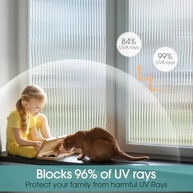 Película de Privacidade 3D para Janela de Vidro Canelado - Adesivo Decorativo com Proteção UV - imagem 5
