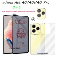 Película Infinix Hot 40: Privacidade e Proteção 3em1 - imagem 1
