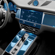 Película Protetora TPU Transparente para Console Central Porsche Macan 2022-2024: Proteção e Estilo - imagem 1
