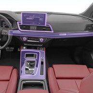 Película Protetora TPU Transparente para Console Central do Audi Q5 2021-2023 - Proteção Anti-Arranhões e Alta Durabilidade - imagem 1