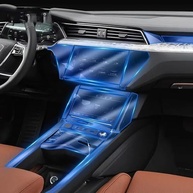 Película Protetora TPU para Painel Central Audi e-tron 45 55 2020-2023 - Fosco/Transparente Anti-arranhões - imagem 2