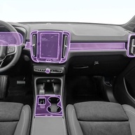Película Protetora TPU Transparente para Console Central Volvo XC40 2020-2024 | Proteção Premium com Encaixe Perfeito - imagem 2
