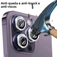 Película Protetora Câmera iPhone: Titanium + Vidro - imagem 4
