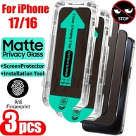 Kit 3 Películas Privacidade Matte para iPhone 17 e 16 Pro - imagem 2