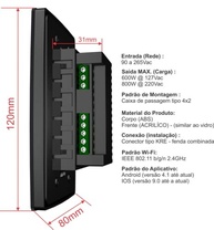 Controle Inteligente Wi-Fi para Ventilador de Teto Dometek Preto – Controle Total pelo Celular - imagem 4