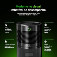 Desumidificador de Ambiente Elétrico Drysec Preto - Combate ao Mofo com Tecnologia Peltier - imagem 5