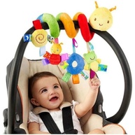 Brinquedo Espiral Pelúcia Chocalho para Carrinho e Bebê Recém-Nascido - Beezo - imagem 1