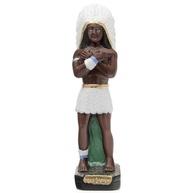 Imagem de Pena Branca em Pé 20cm - Escultura em Gesso para Umbanda e Candomblé - imagem 2