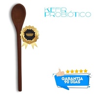 Scoby Kombucha Original + Colher de Pau + Kefir de Leite + Frasco 500ml e Peneira! - imagem 4
