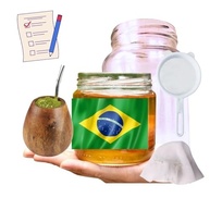 Kombucha Yerbucha Chimarrão Scoby Colônia + Tampa Voal + Frasco 500ml + Peneira - imagem 2
