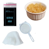 Kefir de Água Vivo + Manual Completo e Tampa Voal Inclusa + Peneira - imagem 1