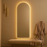 Espelho com LED Touch Arcos Lopazzi 90x40cm - Iluminação Fria e Quente para Banheiro e Penteadeira - imagem 2