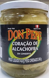 Coração de Alcachofra em Vidro 430g (245g Drenados) "Don Pepe" - imagem 1