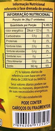 Azeitona Verde Sem Caroço em Vidro 780g (450g Drenados) "Don Pepe" - imagem 2