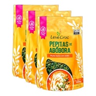 Kit 3X: Semente (Pepita) de Abóbora Crua Leve Croc 100g - imagem 1
